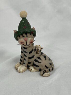 Vintage BB Christmas Cat with Mouse Companion